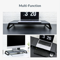 ORICO aluminiowy stojak na Monitor Riser drewniany komputer uniwersalny uchwyt na biurko uchwyt Organizer na PC Laptop MacBook Home Office 6